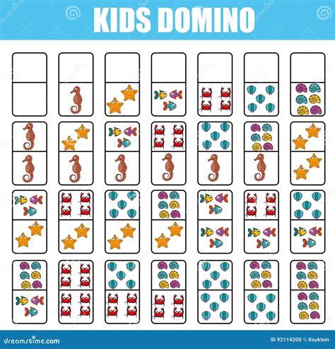 Domino Casero Como Hacer Un Dominó Para Niños De Preescolar Domino