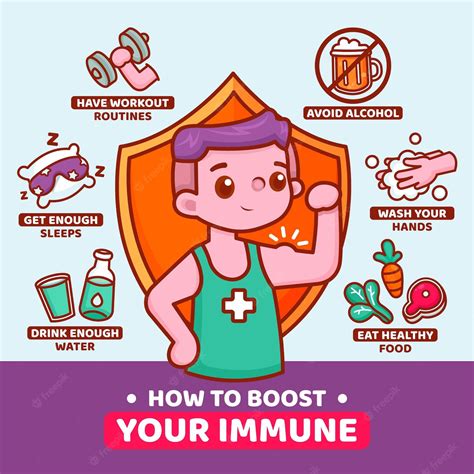 Premium Vector Boost Your Immune System Infographic