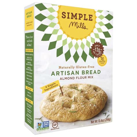 Buy Simple Mills Almond Flour Focaccia And Sandwich Bread Mix Paleo