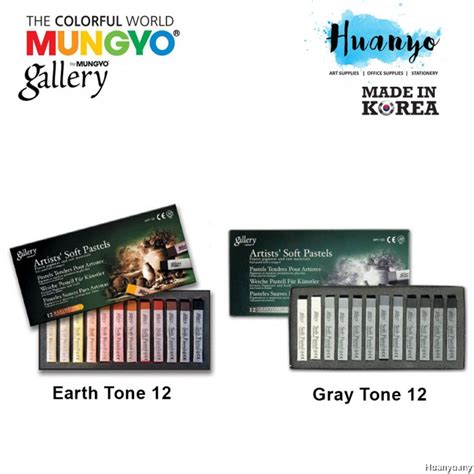 Mungyo Gallery Artist Grade Soft Pastel Pastels Set Of 12 24 36 48