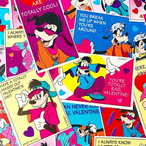 90s Mystery Max Goof Valentines Day Card Packs Etsy Goofy