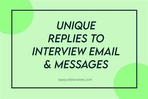 100 Confirmatory Reply To Interview Invitation Availability