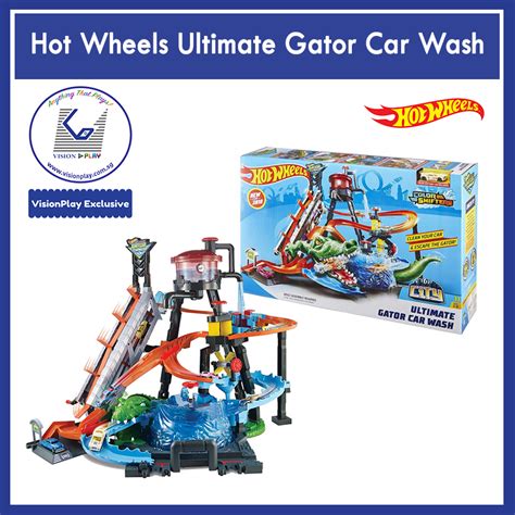Mattel Hot Wheels Ultimate Gator Car Wash Diecast Track Playset Ftb67 Lazada Singapore