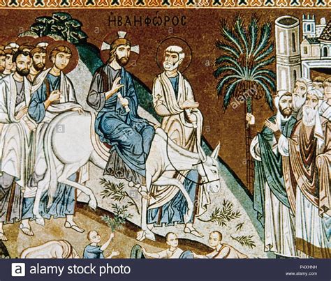 Download This Stock Image Byzantine Art Italy Jesus Triumphal Entry