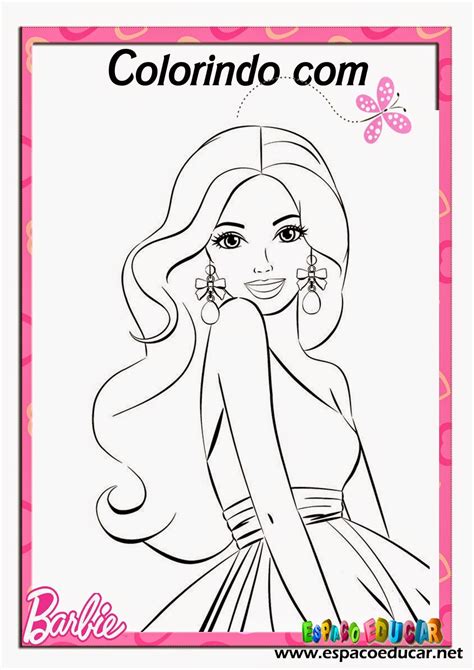 Desenhos Pintar Barbie