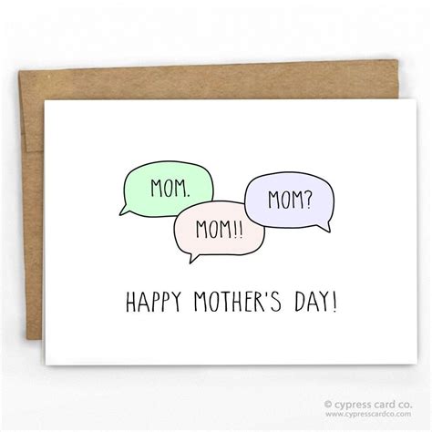Funny Mothers Day Card ~ Mom Birthday Cards For Mom Mom Cards Mothers Day Cards