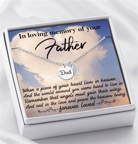 In Loving Memory Of Your Dad Stamped Circle Memorial Ts Etsy
