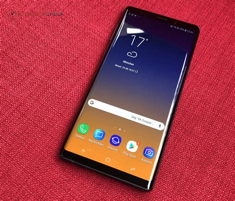 The device is powered by 2.8 ghz octa core processor which also has 4gb ram and 64gb rom, which runs on android 8.0 and it comes with 12mp primary camera and 8mp secondary. Samsung Galaxy Note 9 Smartphone Review - NotebookCheck ...