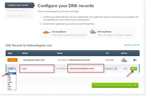 Setting The Cname Dns Record On Cloudflare To Map My Own Domain To My Podbean Site Podbean Support