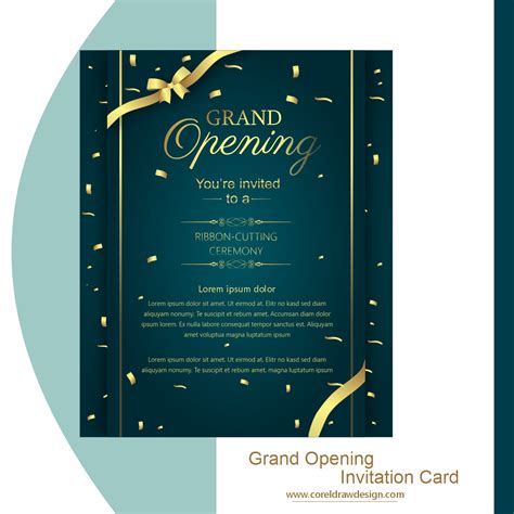 Download Grand Opening Invitation Card Coreldraw Design Download