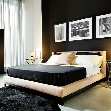 Contemporary High End Italian Velvet Upholstered Bed Juliettes Interiors