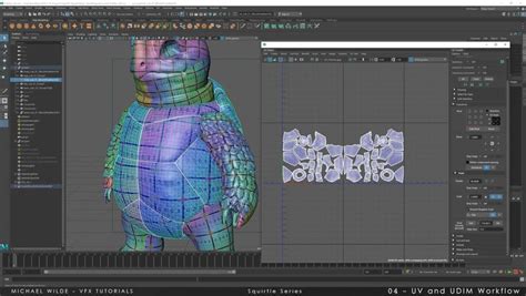 ArtStation Squirtle VFX Modelling Texturing Series Tutorials