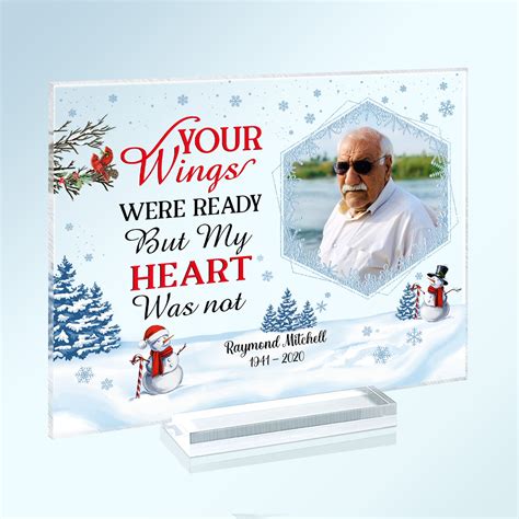 Custom Photo In Loving Memory Those We Love Don't Go Away Christmas