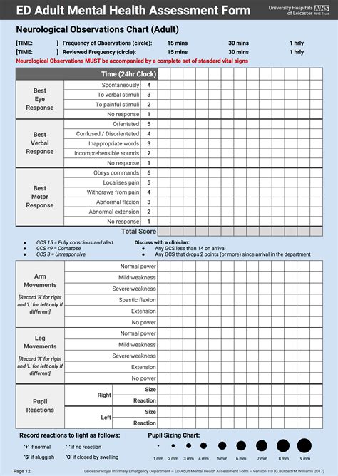 Printable Neurological Flow Sheet Printable Word Searches