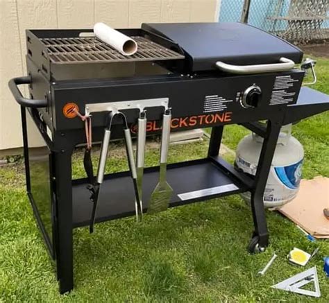 Review Blackstone 1819 Griddle And Charcoal Grill Combo Griddle Sizzle