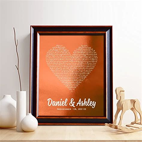 How to find the perfect wedding anniversary ideas for husbands. Personalized 7th or 22nd Copper Anniversary Gift for Him ...
