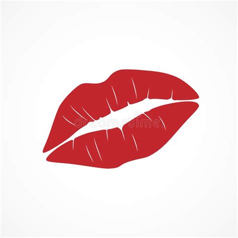 Vector Image Red Lipstick Kiss Stock Illustration Illustration Of