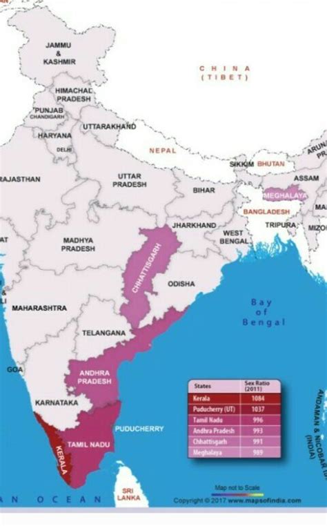 India Political Map The State Having Highest And Lowest Sex Ratio Show 139860 Hot Sex Picture