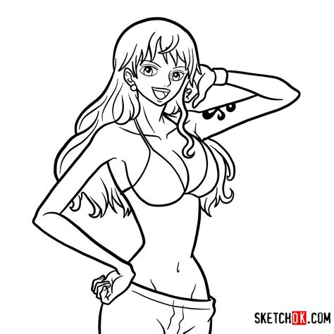 How To Draw Nami One Piece Drawings Guided Drawing Easy Drawings