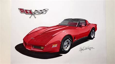 Aprende A Dibujar Autos Hiperrealistas Corvette Youtube