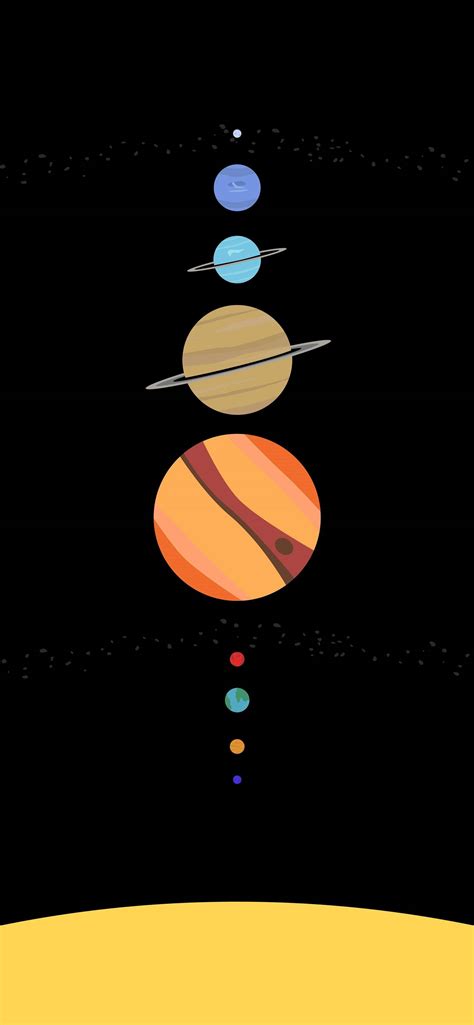 Solar System Minimalist Space Iphone Wallpapers Free Download
