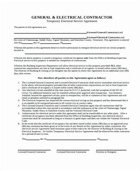 General Contract For Services Template Inspirational General Contract