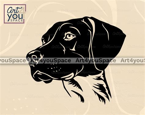 German Shorthaired Pointer Art Dog Svg Cricut Project Dxf Etsy