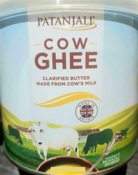 Buy Patanjali Cow Ghee Clarified Butter From Cows Milk 1kg Tin Desi Ghee Online At