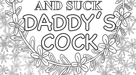 Naughty Ddlg Coloring Page I Just Want To Cuddle And Suck Daddys Ck Download Now Etsy