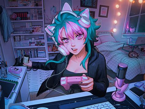 Share 84 Anime Gamer Girl Super Hot Induhocakina
