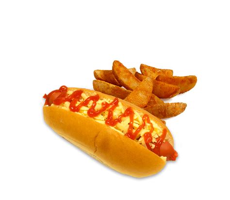 American Hot Dog And Wedges Combo Lunch Orders