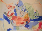 Helen Frankenthaler - Mountains and Sea, 1952, oil and charcoal on ...