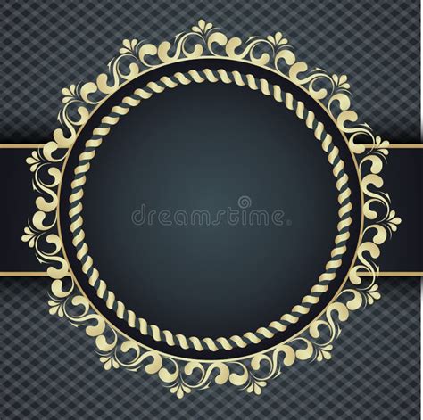 Elegant Background With Lace Ornament And Place For Text Stock Vector