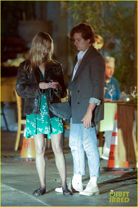 cole sprouse shares steamy kiss with girlfriend ari fournier during date night photo 4562382