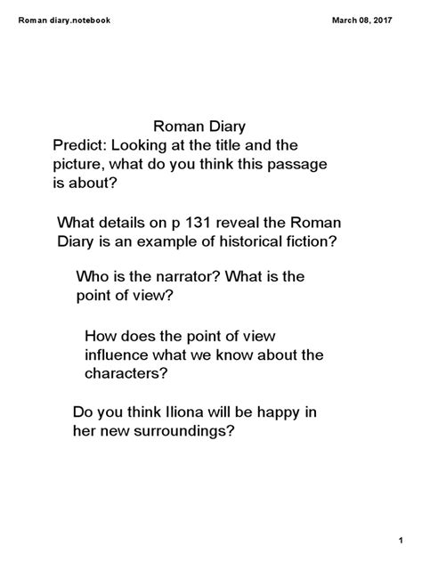 Roman Diary Pdf