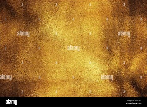 Gold Grunge Scratched Abstract Painting Background Texture Art Stock
