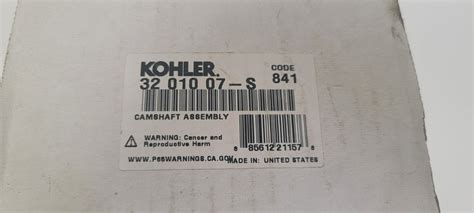 Genuine Kohler Camshaft Assembly 32 010 07 S For Sale Online Ebay