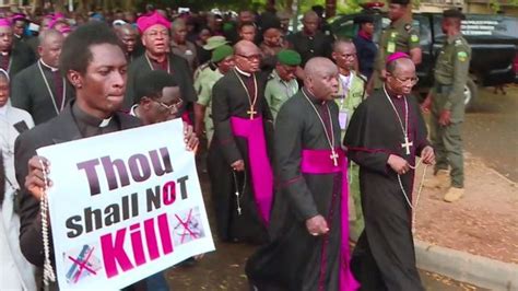 nigeria insecurity why catholics protest for abuja bbc news pidgin