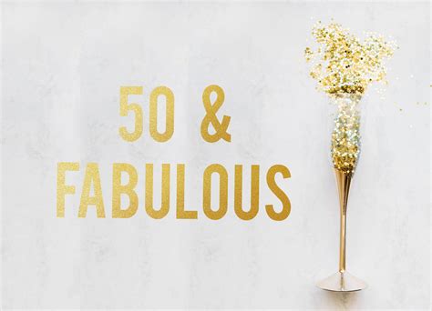 50th Birthday Banner 50 And Fabulous Gold Banner Happy Etsy España