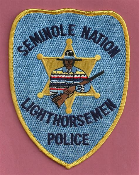 Seminole Nation Lighthorsemen Oklahoma Tribal Police Patch