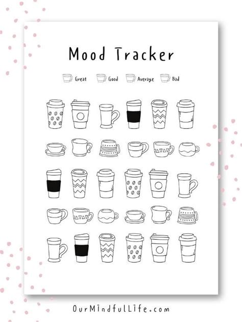 Free And Beautiful Mood Tracker Printables Artofit