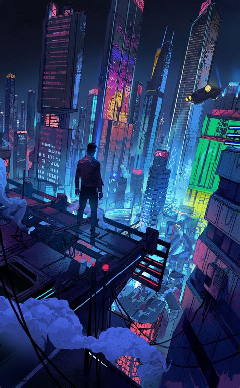 Fantasy Art Landscapes Fantasy Landscape Mode Cyberpunk Neon