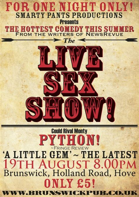 The Live Sex Show Poster Graphic Design Jeffrey Driver Design Web