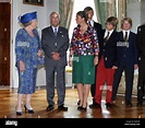 Königin Beatrix der Niederlande (L), Cecilie Prinzessin von Goess ...