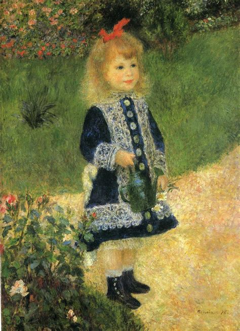 A Girl With A Watering Can Pierre Auguste Renoir My Mothers Favorite