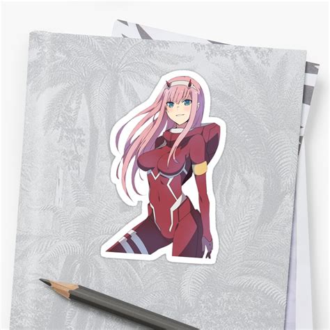 Zero Two Sticker By Ranoe Redbubble