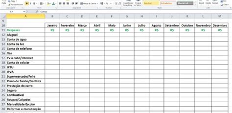 Fotos Saiba Como Montar Uma Planilha De Gastos Mensais Personalizada