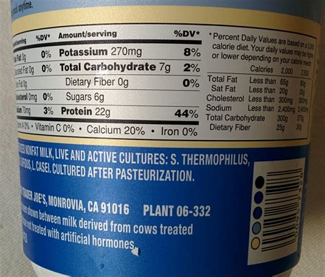 I wouldn't go as far to say that because of the greek yogurt tang, but definitely green tea flavored and certainly worth. Trader Joe's Nutrition Labels: Trader Joe's Greek Yogurt ...
