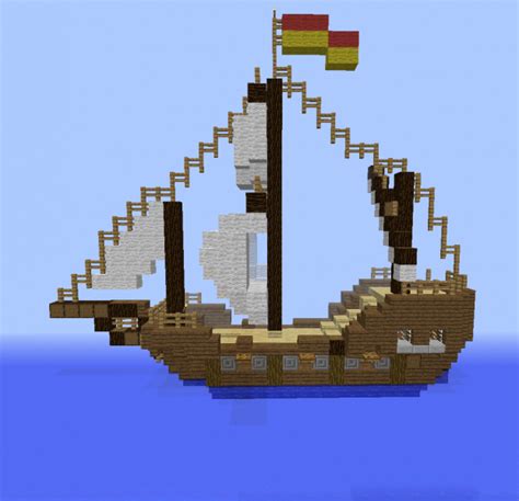 Small Sailboat Blueprints For Minecraft Houses Castles Towers And