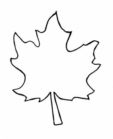 Fall Leaf Coloring Page - Coloring Home